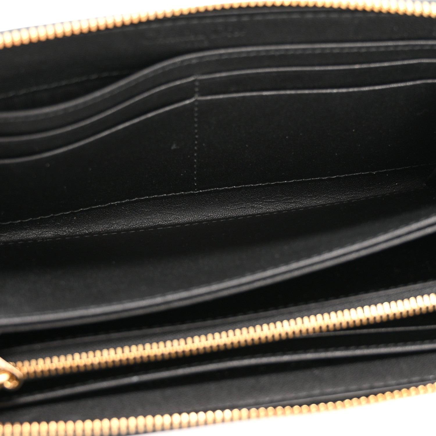 Christian Dior Lambskin Cannage Lady Dior Voyageur Wallet Black 5 of 9