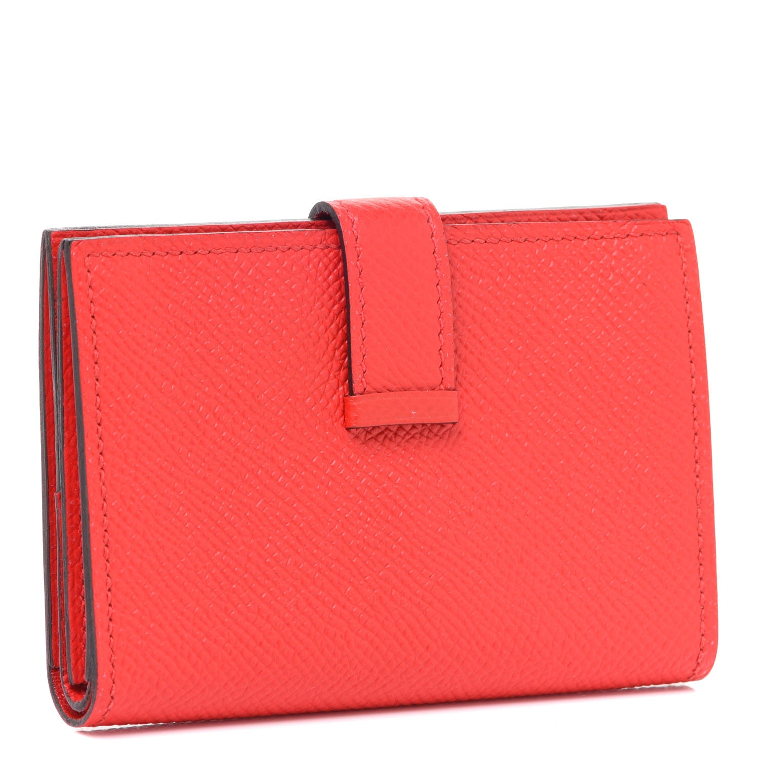 Hermes Epsom Mini Bearn Wallet Rouge De Coeur 3 of 8