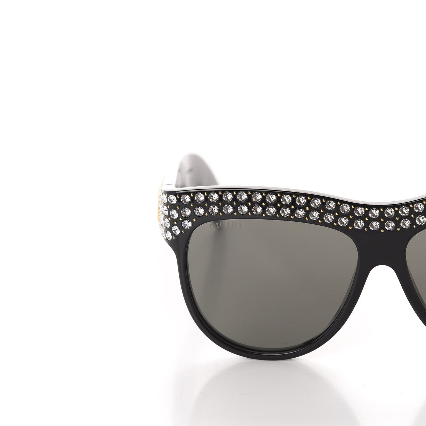 Acetate Crystal Sunglasses GG0147S Black
