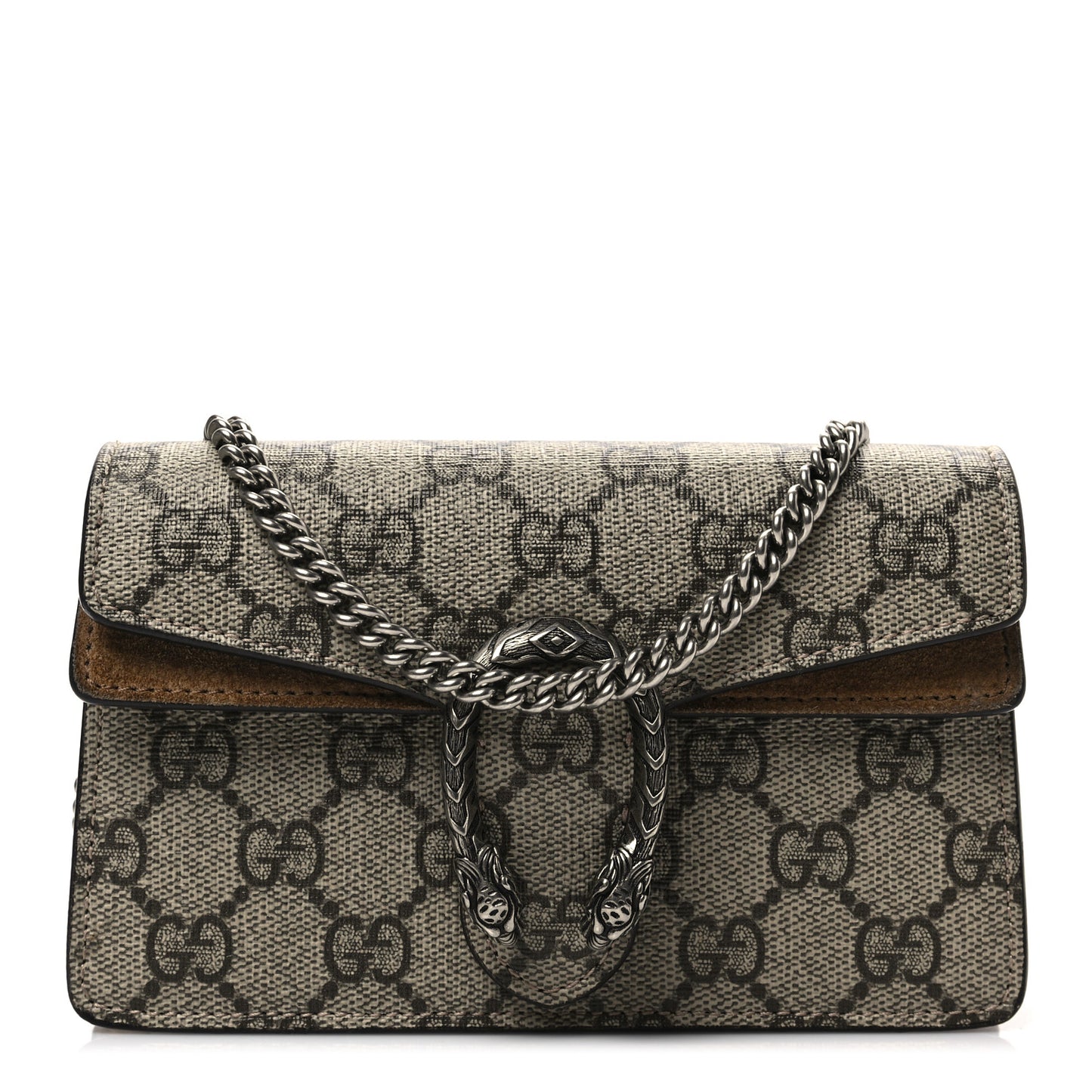 GG Supreme Monogram Super Mini Dionysus Shoulder Bag Taupe