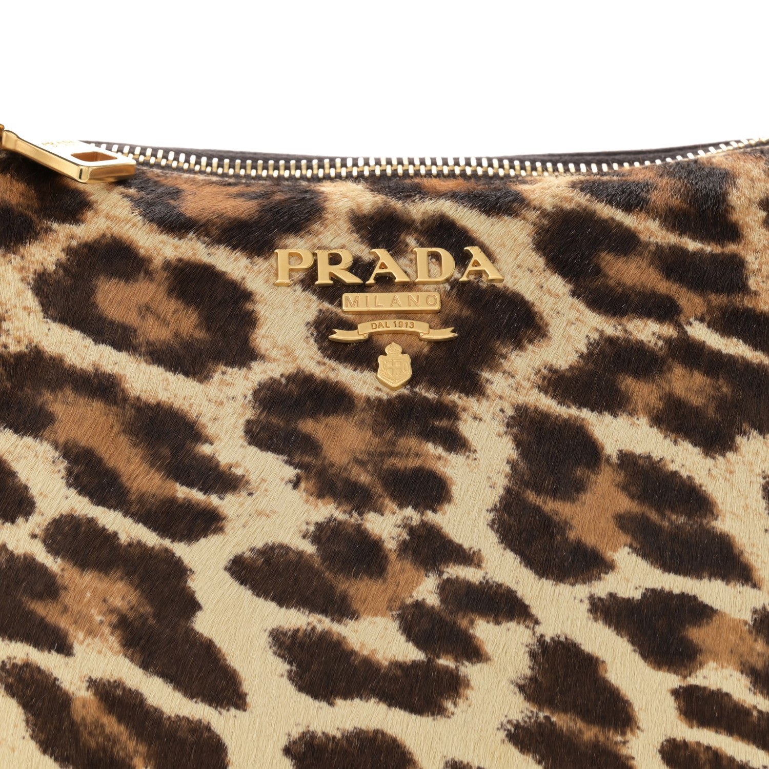 Prada Calf Hair Leopard Print Bag Avorio 8 of 13