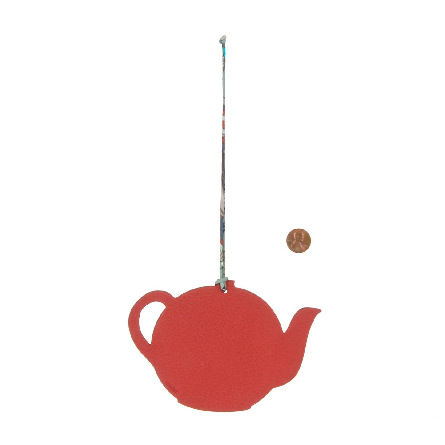 Togo Epsom Petit H Teapot Bag Charm GM Brique Kiwi