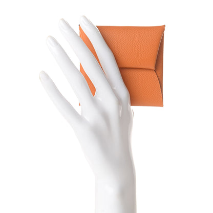 Hermes Epsom Bastia Coin Purse Abricot 2 of 7
