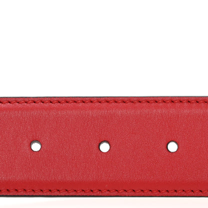 Gucci Moon Calfskin Interlocking G 37mm Belt 90 36 Vibrant Red 3 of 7