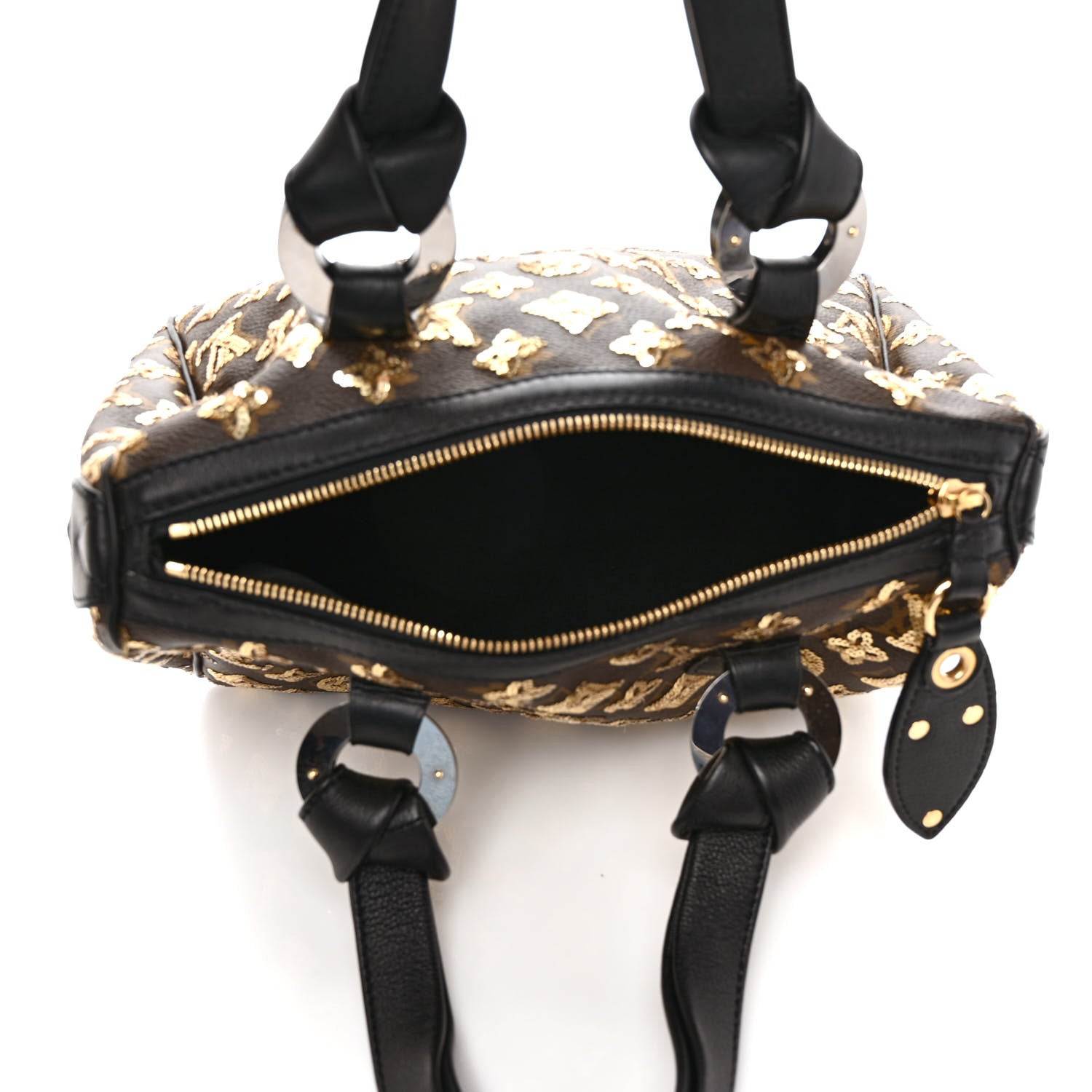 Louis Vuitton Monogram Sequins Eclipse Speedy 28 Gold 5 of 8