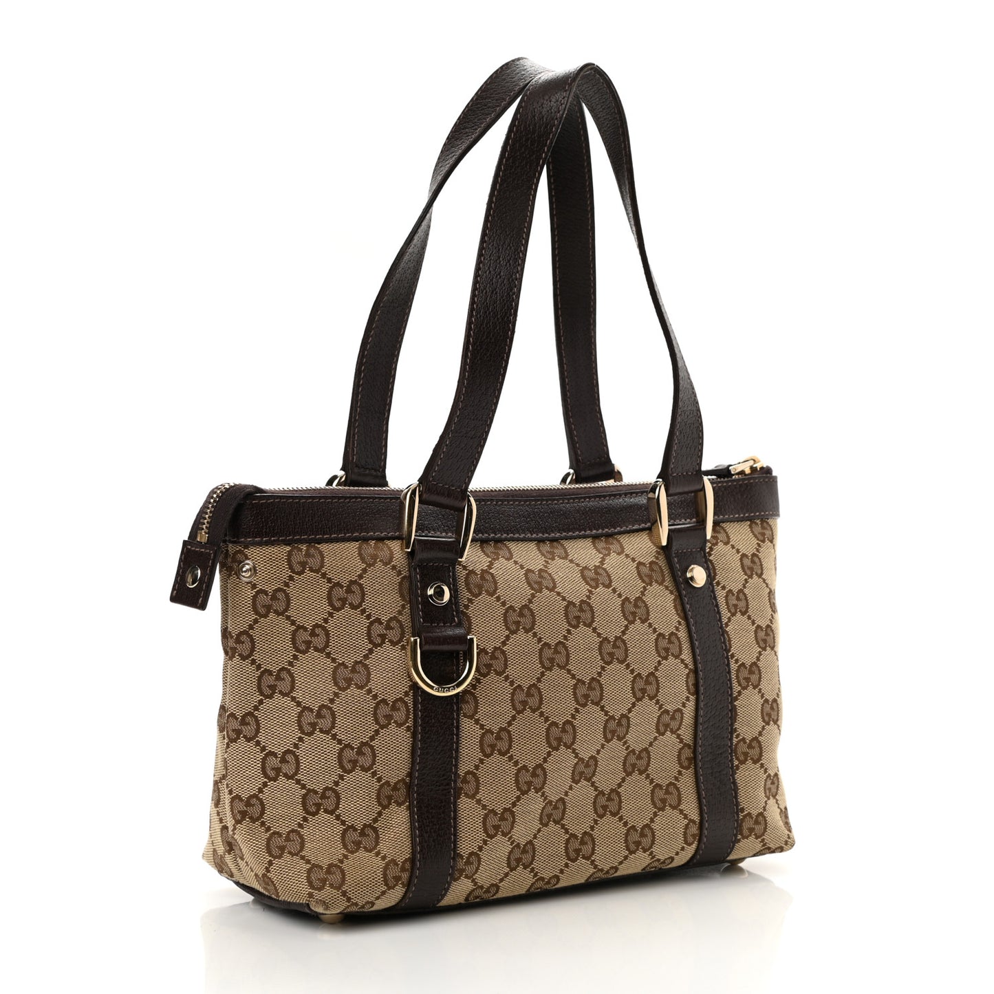 Monogram Small Abbey Tote Dark Brown