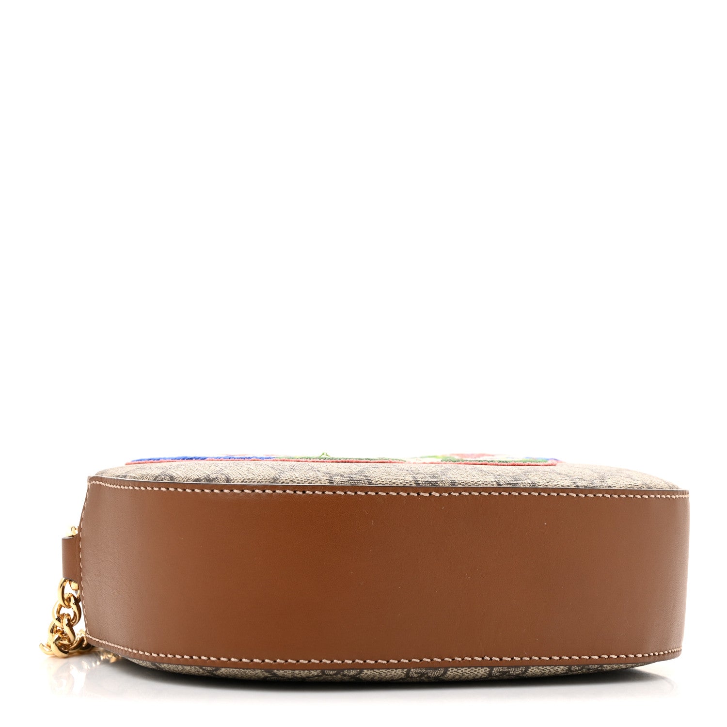 Gucci GG Supreme Monogram Butterfly Embroidered Mini Chain Shoulder Bag Beige Tuscany 4 of 14