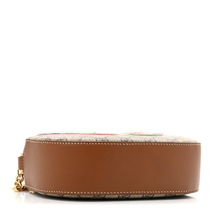 Gucci GG Supreme Monogram Butterfly Embroidered Mini Chain Shoulder Bag Beige Tuscany 4 of 14
