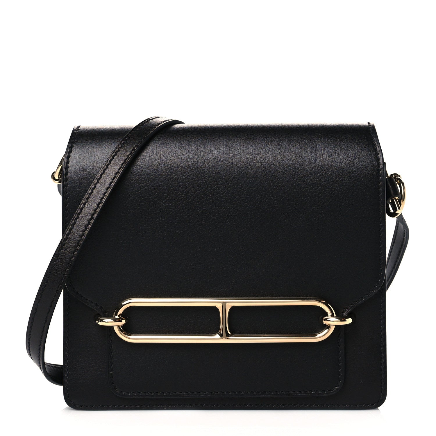 Hermes Evergrain Mini Sac Roulis Black 1 of 11