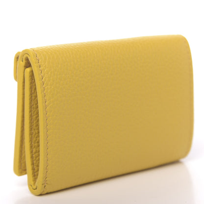 Prada Vitello Grain Small Tri-Fold Wallet Sole 3 of 7