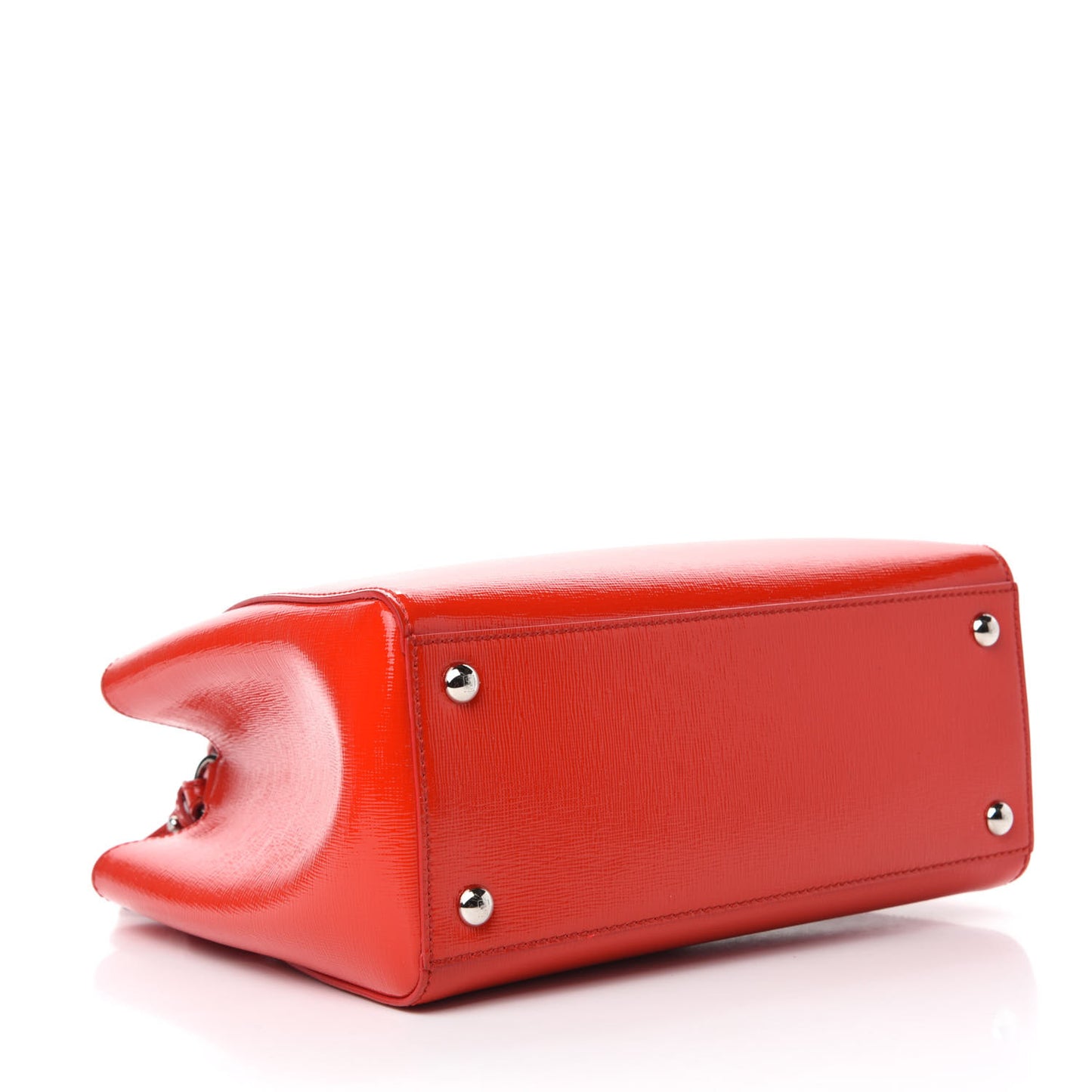 Vitello Vernice Camoscio Petite 2Jours Tote Papavero