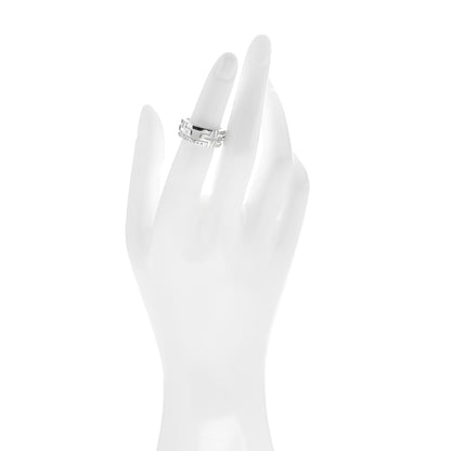 Bulgari 18K White Gold Parentesi Band Ring 50 5.25 2 of 5