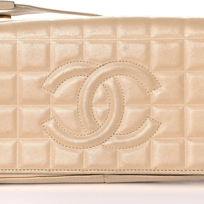 Chanel Lambskin Quilted CC Chocolate Bar Flap Beige 7 of 12