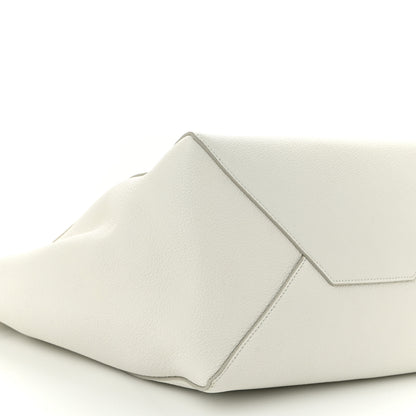 Celine Soft Grained Calfskin Small Belt Cabas Phantom White 10 of 11