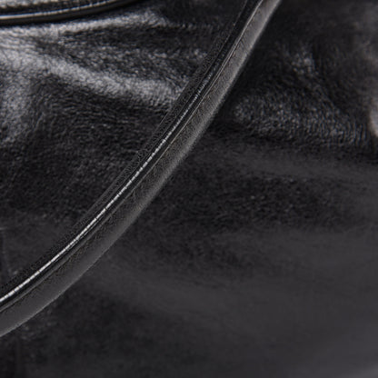 Miu Miu Vitello Lux Gathered Hobo Black 13 of 14