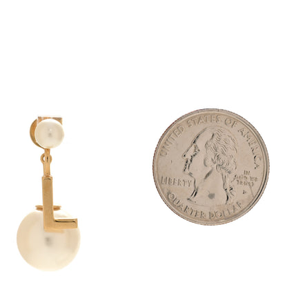 Christian Dior Pearl My ABCDior L Tribale Earring Gold 2 of 4