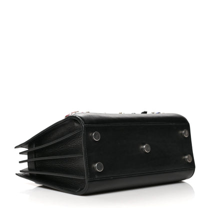 Saint Laurent Calfskin Crystal Embellished Nano Sac de Jour Black 4 of 12