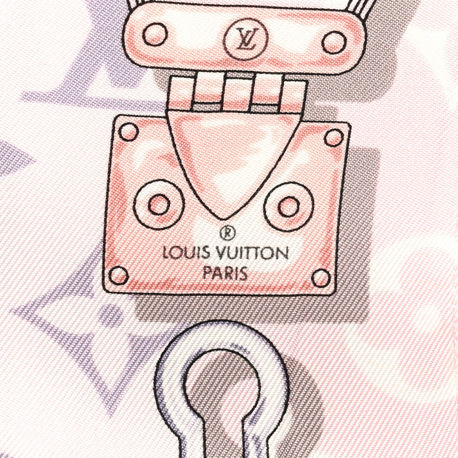 Louis Vuitton Silk Monogram Confidential Bandeau Light Pink 3 of 3