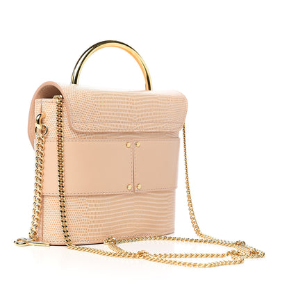 Chloe Calfskin Lizard Embossed Small Aby Lock Delicate Pink 2 of 7