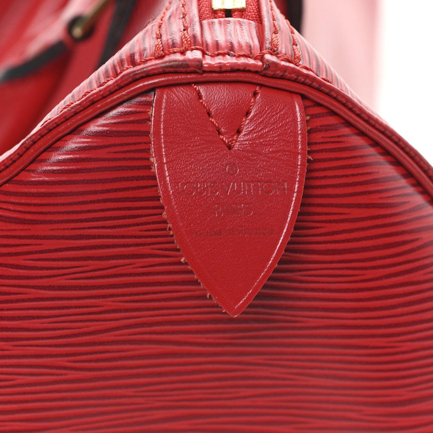 Louis Vuitton Epi Speedy 30 Castillan Red 6 of 10