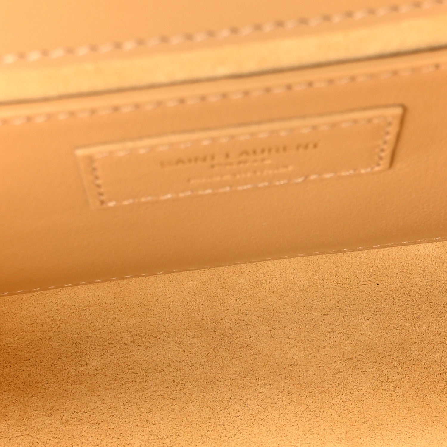 Saint Laurent Metallic Calfskin Small Classic Monogram Kate Tassel Satchel Gold 5 of 10