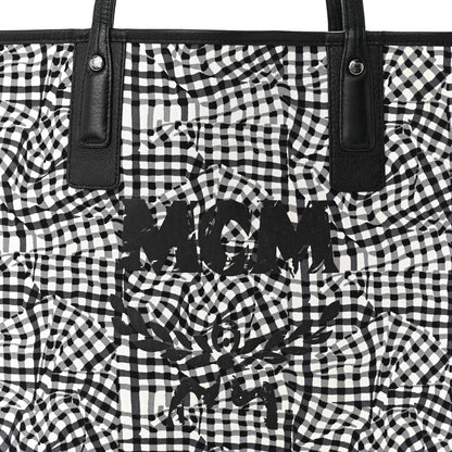 MCM Visetos Medium Liz Reversible Shopper Tote Black 10 of 17