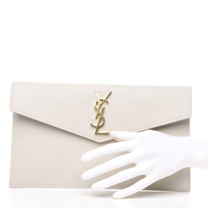 Saint Laurent Grain De Poudre Uptown Pouch Crema Soft 2 of 9