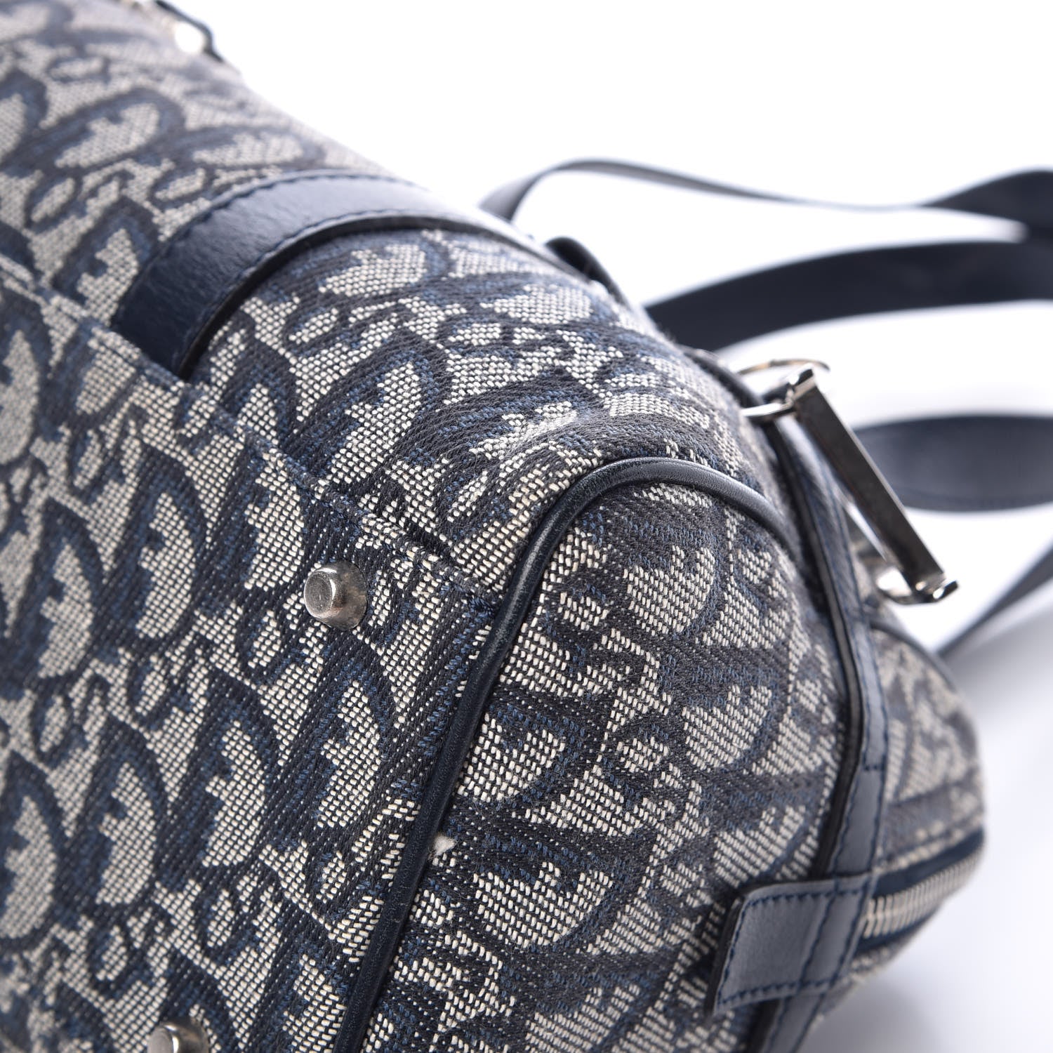 Christian Dior Denim Monogram Charms Shoulder Bag Blue 9 of 14