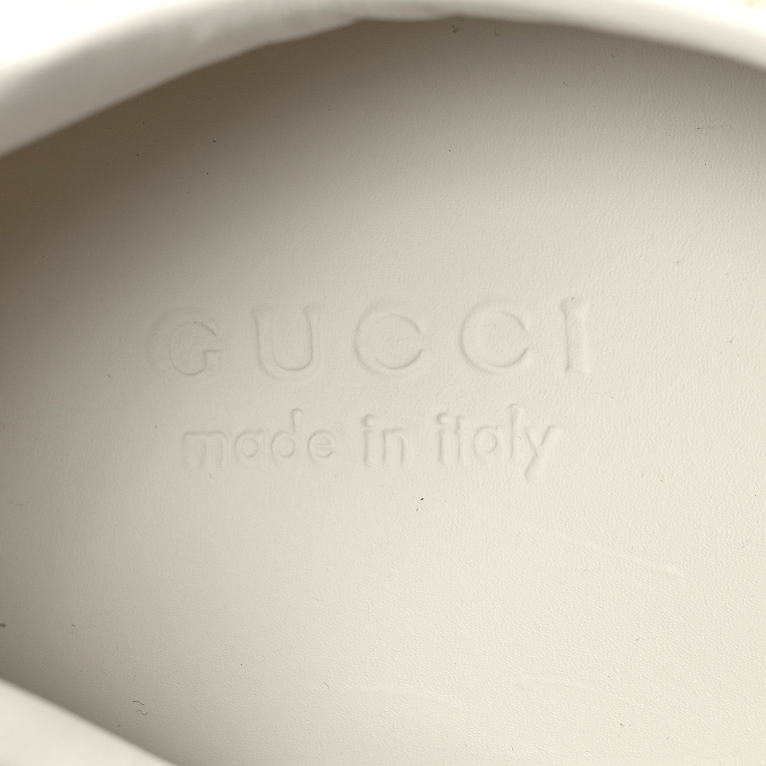 Gucci Calfskin GG Tennis Embossed Mens Ace Sneakers 10 Mystic White 8 of 10