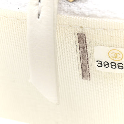 Chanel Calfskin Quilted Mini Maxi Pearls Wallet On Chain WOC White 8 of 12