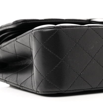Chanel Lambskin Quilted Medium Double Flap So Black 9 of 13