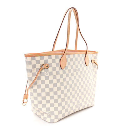 Louis Vuitton Damier Azur Neo Neverfull MM Rose Ballerine 4 of 13