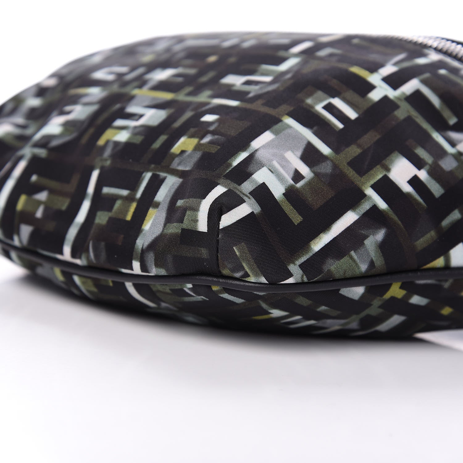 Fendi Nylon CamouFF Belt Bag Black Multicolor 10 of 11