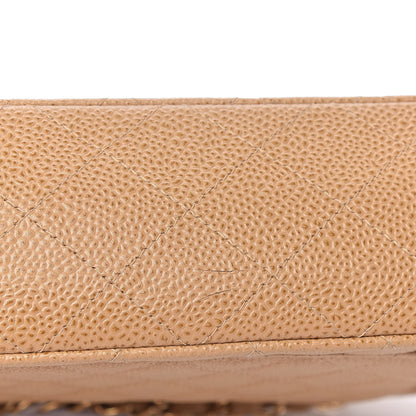 Chanel Caviar Quilted Medium Double Flap Beige 13 of 13