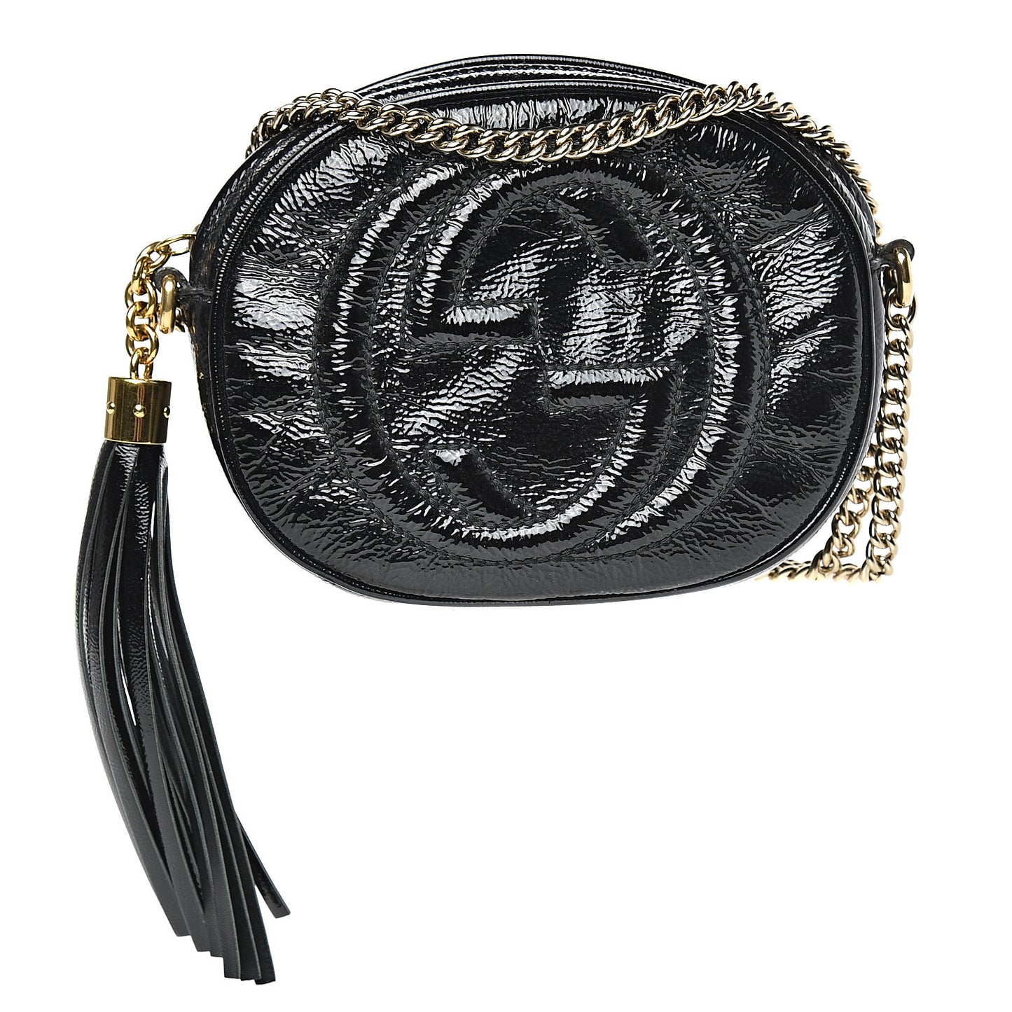 Patent Mini Soho Chain Bag Black