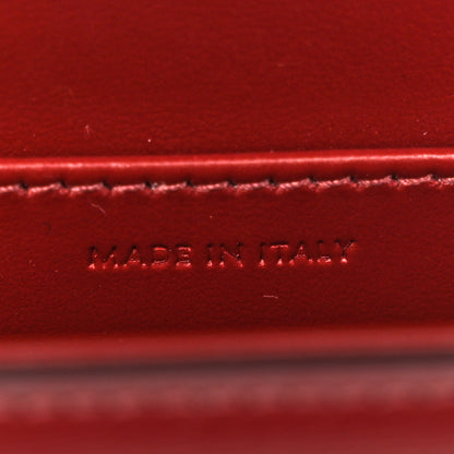 Celine Shiny Calfskin Mini Chain Claude Burgundy 7 of 11