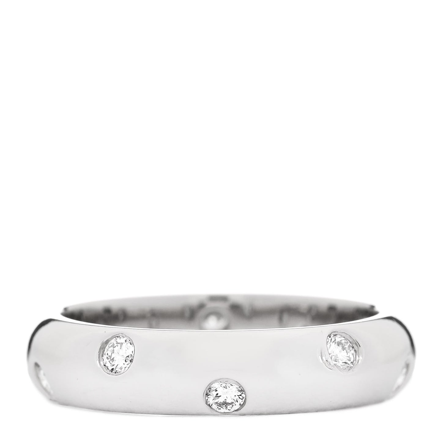 Platinum Diamond Etoile Band Ring 48 4.5
