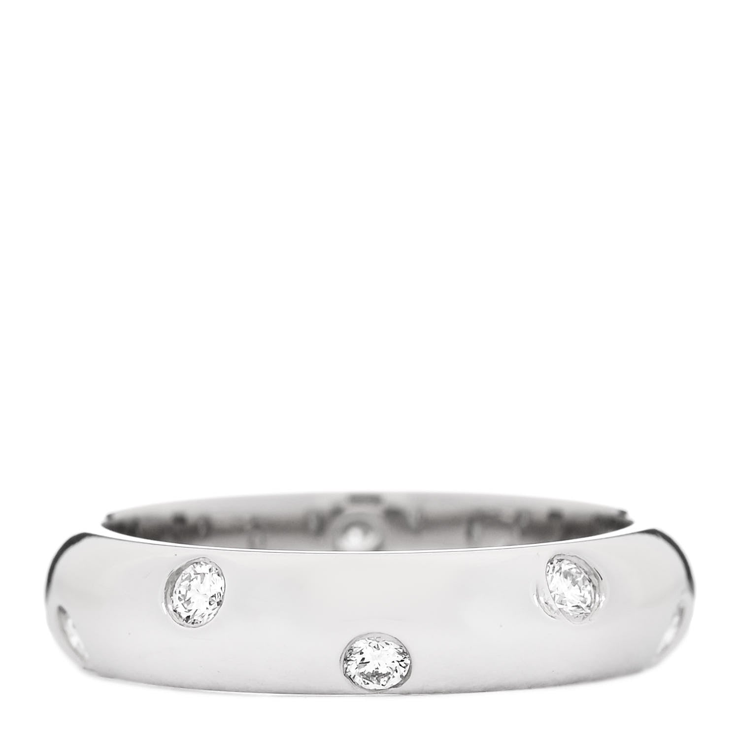 Tiffany Platinum Diamond Etoile Band Ring 48 4.5 1 of 4