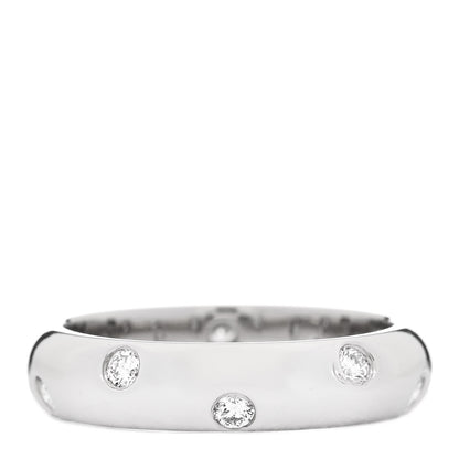 Tiffany Platinum Diamond Etoile Band Ring 48 4.5 1 of 4
