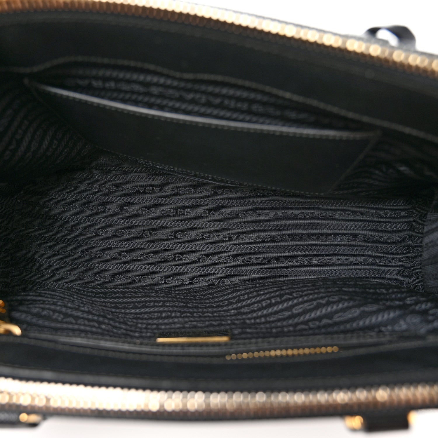 Prada Saffiano Small Galleria Double Zip Tote Black 5 of 11