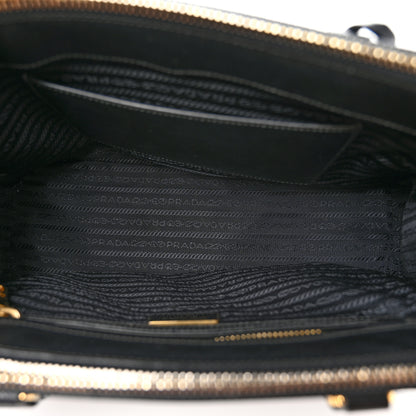 Prada Saffiano Small Galleria Double Zip Tote Black 5 of 11