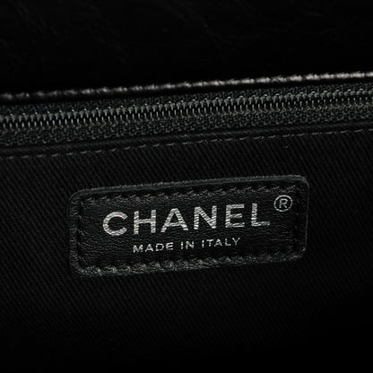 Chanel Glazed Calfskin Quilted Small CC Delivery Tote Black 7 of 8