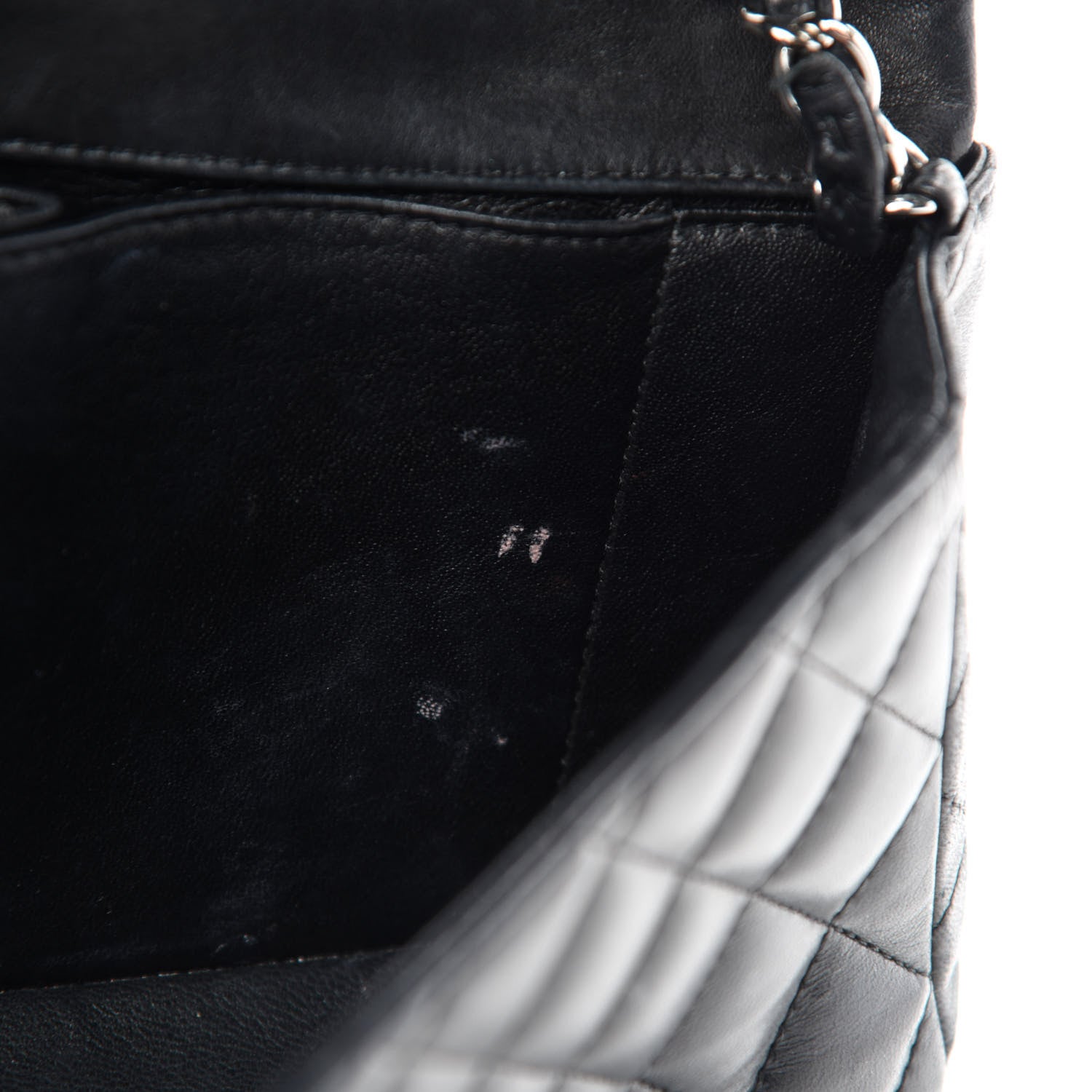 Chanel Lambskin Quilted East West Flap Black 9 of 12