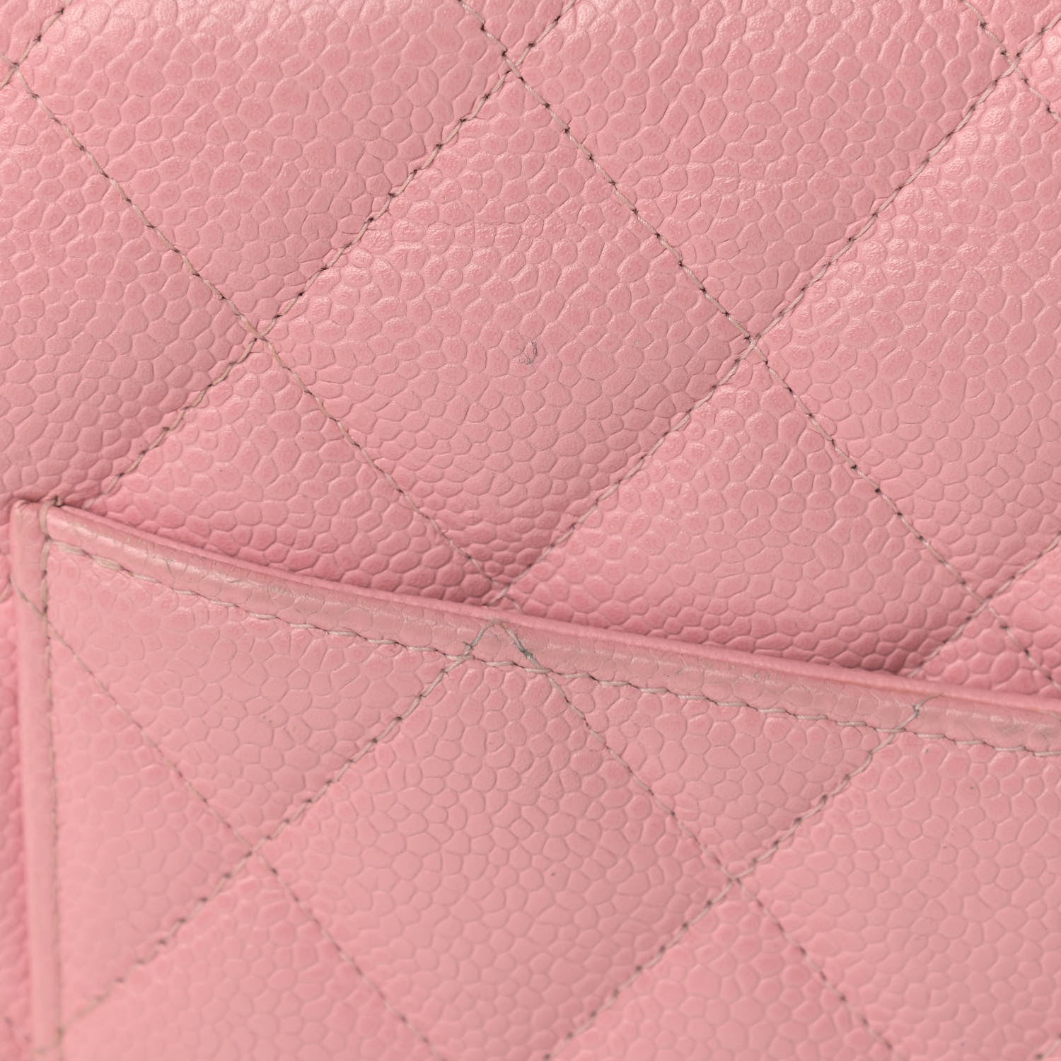 Chanel Caviar Quilted Jumbo Single Flap Pink 13 of 17