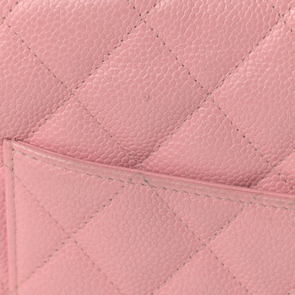 Chanel Caviar Quilted Jumbo Single Flap Pink 13 of 17