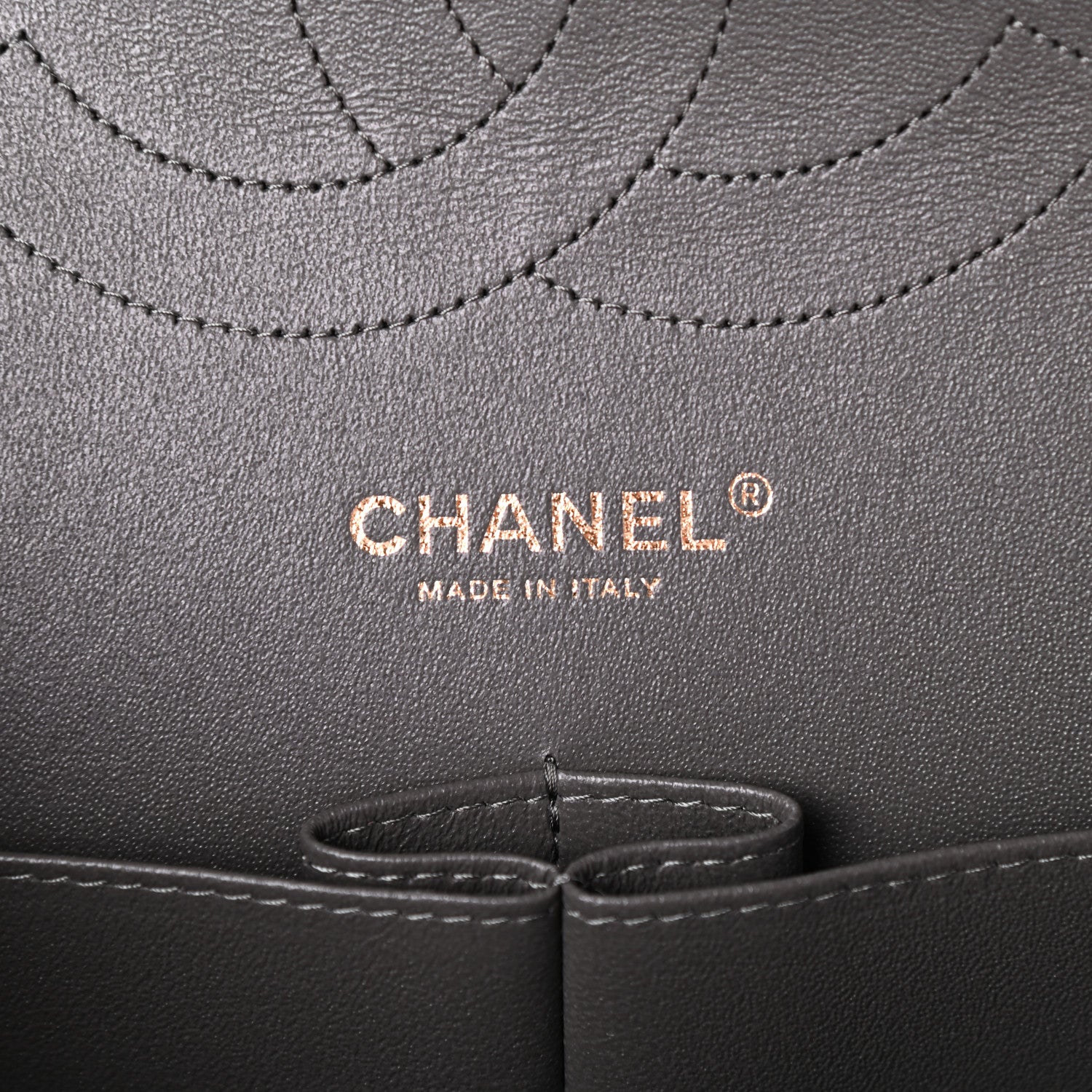 Chanel Lambskin Quilted Jumbo Double Flap Grey 6 of 9