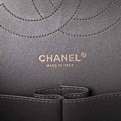 Chanel Lambskin Quilted Jumbo Double Flap Grey 6 of 9
