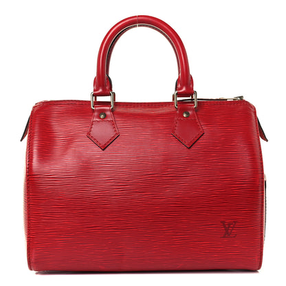 Louis Vuitton Epi Speedy 25 Castillan Red 1 of 8