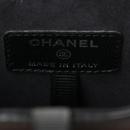 Chanel Lambskin Quilted Chain Around Phone Holder Black 6 of 10
