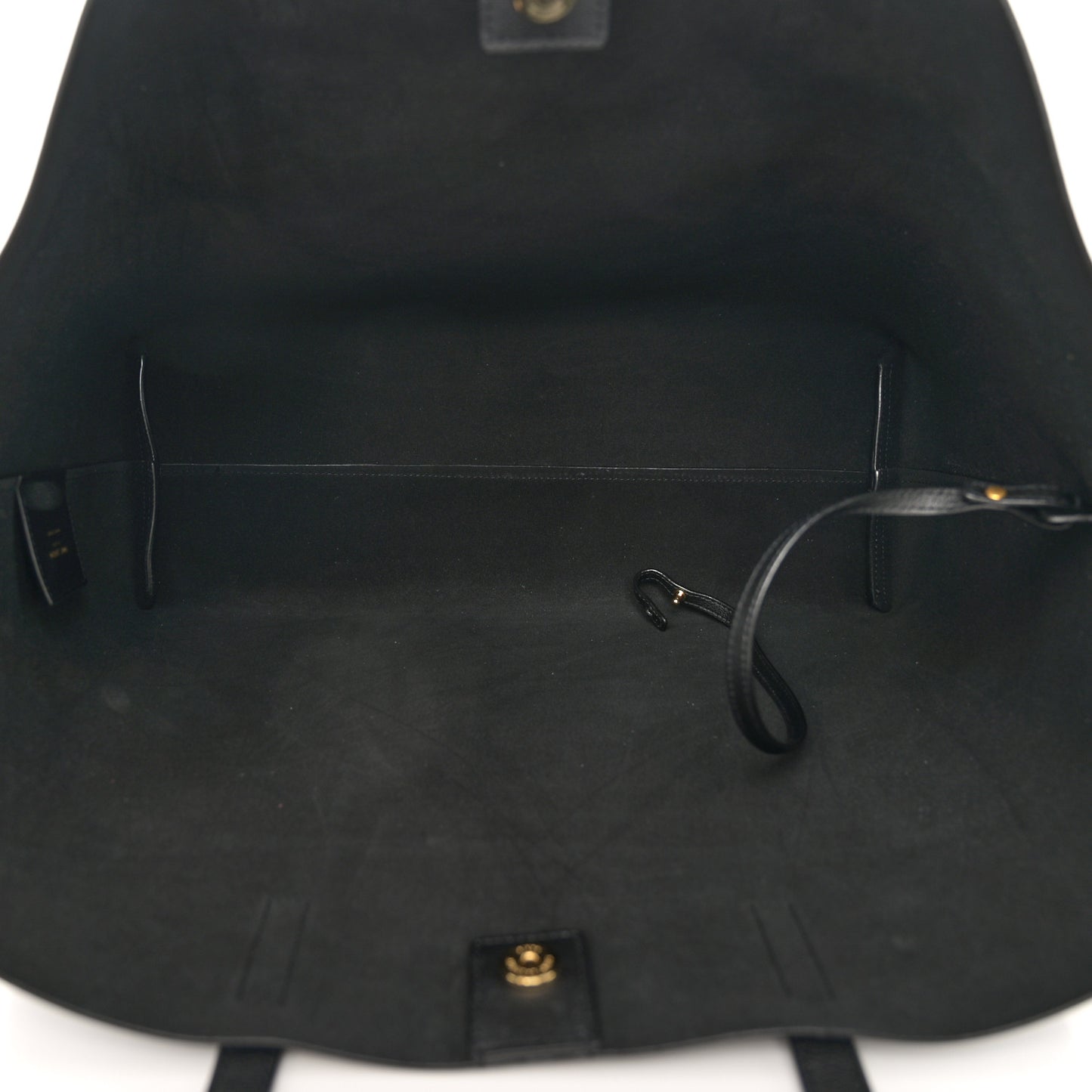 Calfskin Large Shopping Tote Black